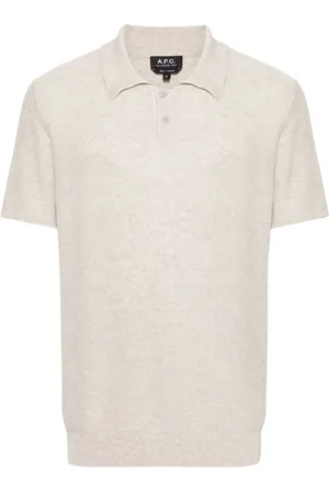 A.P.C. Heren, Tops, , Maat: M Linnen
