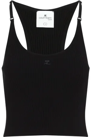 Courrèges Dames, Tops, Zwart, Maat: M Viscose