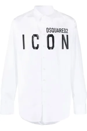 Dsquared2 Heren, Overhemden, Wit, Maat: M Katoen
