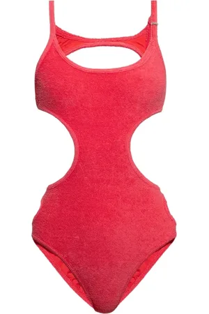 The Attico Dames, Badkleding, Rood, Maat: XS Katoen