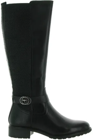 Tamaris Dames, Schoenen, Zwart, Maat: 40 EU Leer