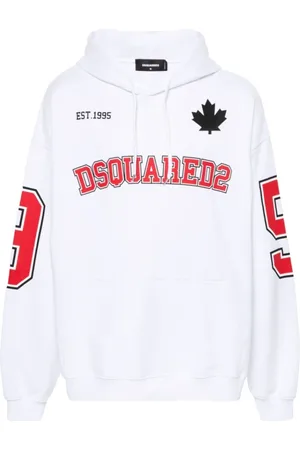 Dsquared2 Heren, Sweatshirts & Hoodies, Wit, Maat: M Katoen