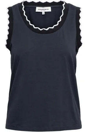 &Co Woman Dames, Tops, Blauw, Maat: S Katoen