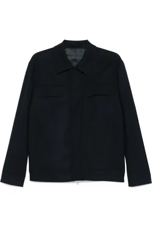 LARDINI Heren, Jassen, Blauw, Maat: XL Wol