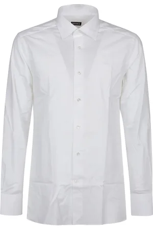 Ermenegildo Zegna Heren, Overhemden, Wit, Maat: XL Katoen
