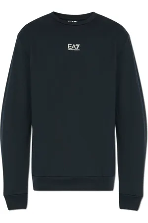 EA7 Heren, Sweatshirts & Hoodies, Blauw, Maat: S Katoen
