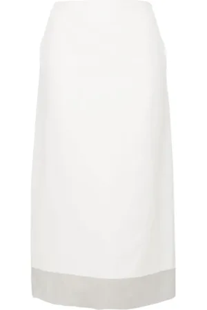 Sportmax Dames, Rokken, Wit, Maat: 2XS Zijde