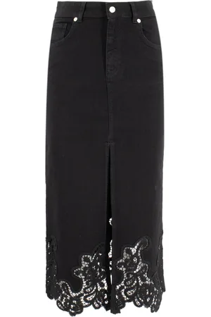ERMANNO SCERVINO Dames, Rokken, Zwart, Maat: XS Katoen