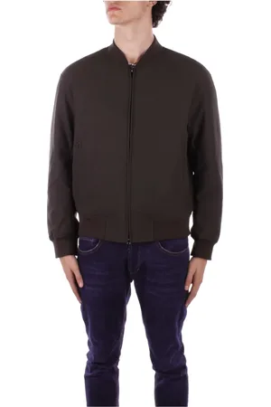 Emporio Armani Heren, Jassen, Groen, Maat: L Polyamide
