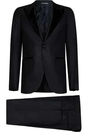 Emporio Armani Heren, Pakken, Zwart, Maat: L Zijde