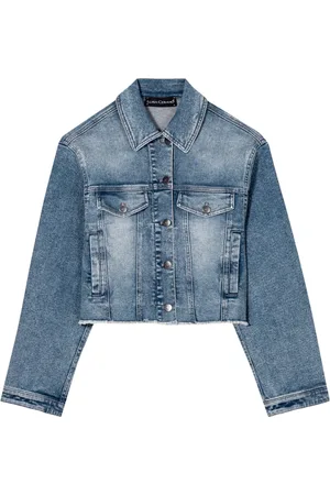 Luisa Cerano Dames, Jassen, Blauw, Maat: S Denim