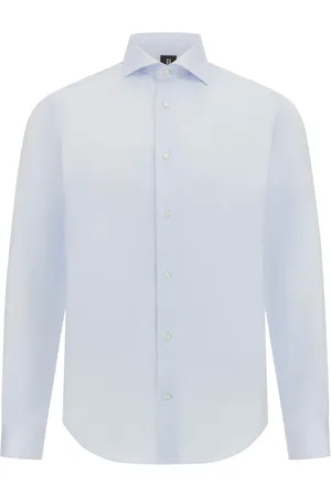 Boggi Milano Heren, Overhemden, Blauw, Maat: L Katoen