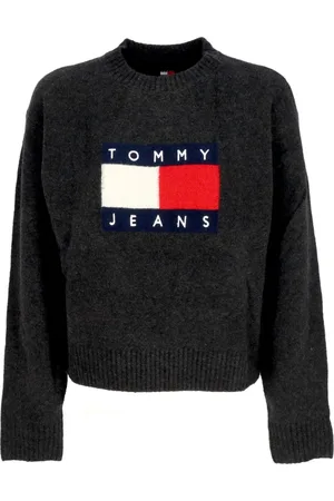 Tommy Hilfiger Dames, Truien, Zwart, Maat: 2XS Wol