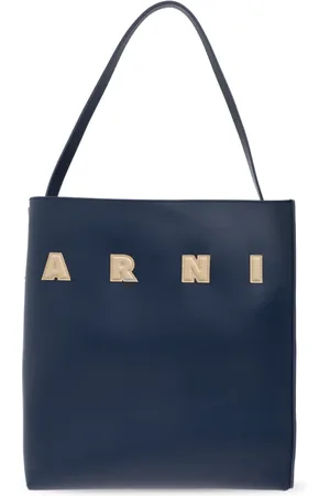 Marni Dames, Tassen, Blauw, Maat: ONE Size Leer