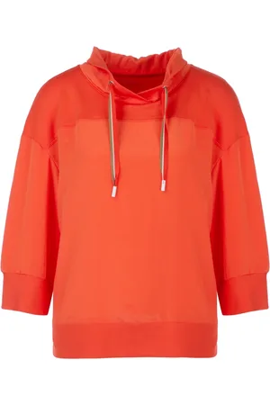 Marc Cain Dames, Sweatshirts & Hoodies, Oranje, Maat: XL Katoen