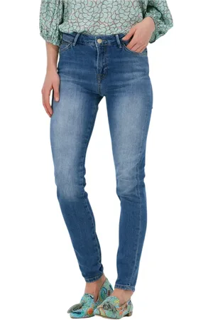 Summum Woman Dames, Jeans, Blauw, Maat: XS Katoen