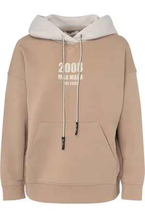 Max Mara Dames, Sweatshirts & Hoodies, Bruin, Maat: S Katoen