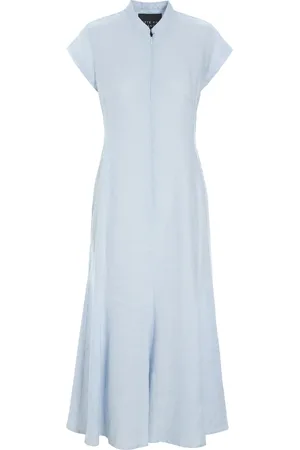 Bitte Kai Rand Dames, Jurken, Blauw, Maat: XS Linnen