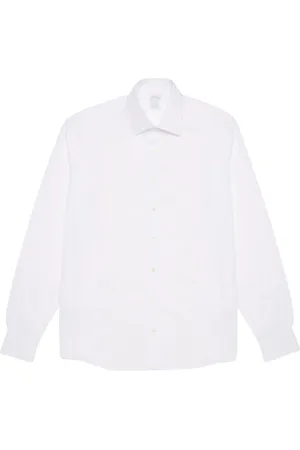 Brooks Brothers Heren, Overhemden, Wit, Maat: 3XL Katoen