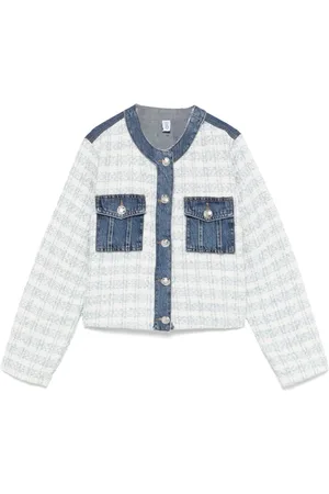 Liu Jo Dames, Jassen, Blauw, Maat: L Tweed