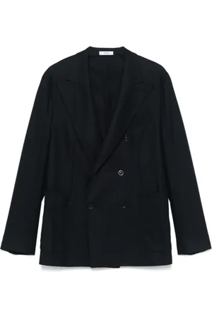 Boglioli Heren, Jassen, Blauw, Maat: M Wol