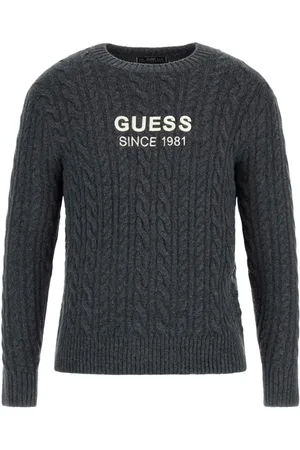 Guess Heren, Truien, Grijs, Maat: L Jersey