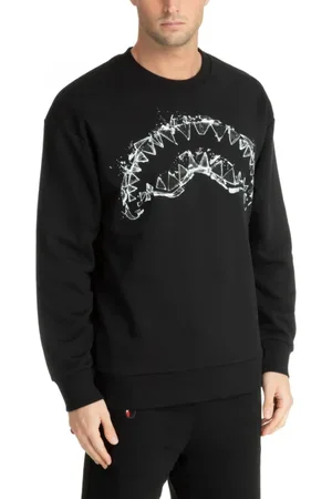 Sprayground Heren, Sweatshirts & Hoodies, Zwart, Maat: L Katoen