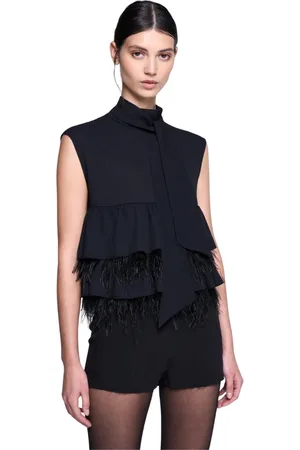 Silvian Heach Dames, Tops, Zwart, Maat: XS Poliester