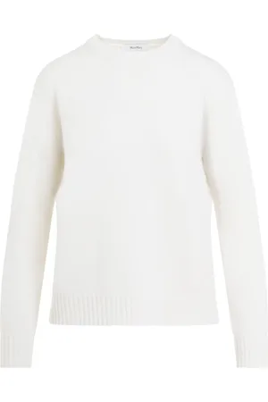 Max Mara Dames, Truien, Wit, Maat: L Kasjmier