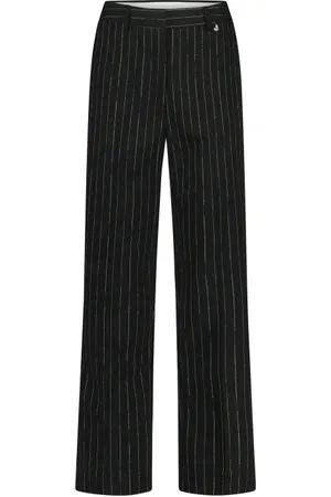Fabienne Chapot Dames, Broeken, Zwart, Maat: S Tweed