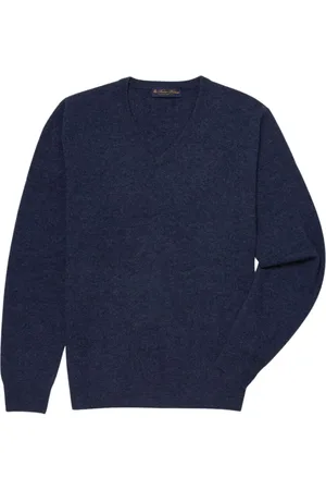 Brooks Brothers Heren, Truien, Blauw, Maat: XL Wol