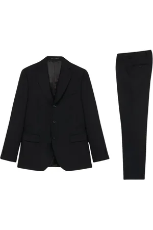 Brooks Brothers Heren, Pakken, Zwart, Maat: 5XL Wol
