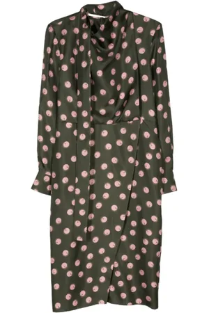 Fendi Dames, Jurken, Groen, Maat: M Zijde