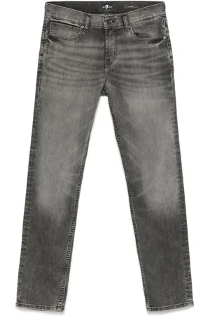 7 for all Mankind Heren, Jeans, Zwart, Maat: W34 Katoen