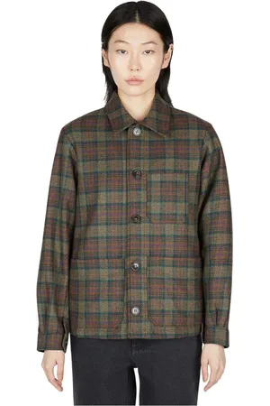 A.P.C. Dames, Blouses & Shirts, Bruin, Maat: M Wol