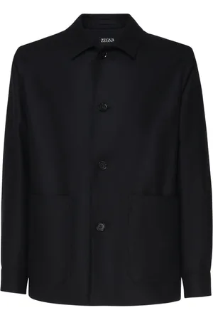 Ermenegildo Zegna Heren, Jassen, Blauw, Maat: L Wol