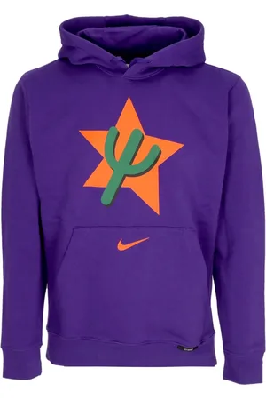 Nike Heren, Sweatshirts & Hoodies, Paars, Maat: M Katoen