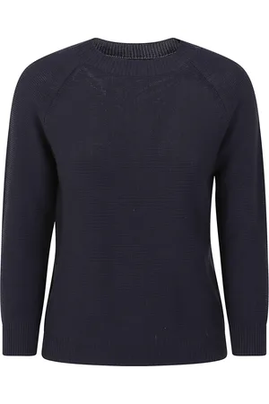 Max Mara Dames, Truien, Blauw, Maat: S Katoen