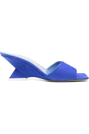 The Attico Dames, Schoenen, Blauw, Maat: 37 EU Leer
