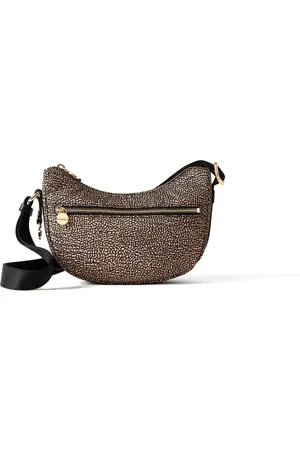 Borbonese Dames, Tassen, Bruin, Maat: ONE Size Leer