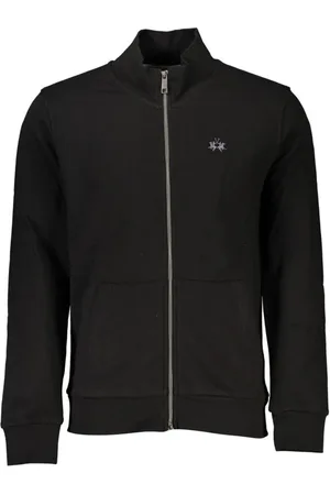La Martina Heren, Sweatshirts & Hoodies, Zwart, Maat: 2XL Fleece