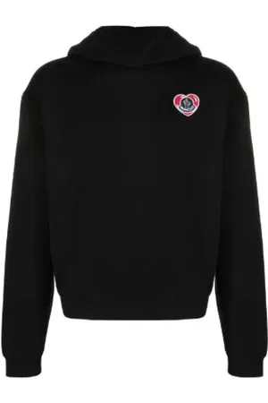 Moncler Heren, Sweatshirts & Hoodies, Zwart, Maat: M Katoen