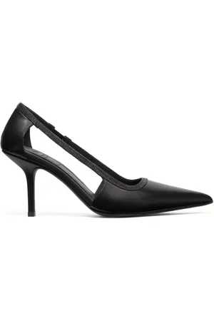 Brunello Cucinelli Dames, Schoenen, Zwart, Maat: 36 1/2 EU Leer