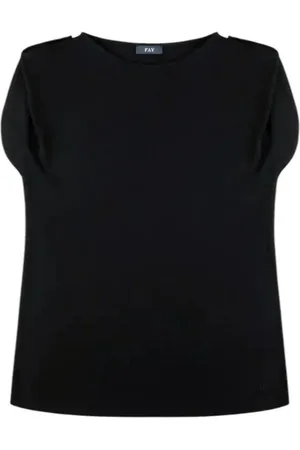 FAY Dames, Blouses & Shirts, Zwart, Maat: M Jersey
