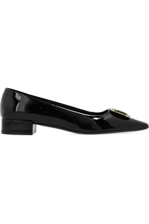 Salvatore Ferragamo Dames, Schoenen, Zwart, Maat: 37 1/2 EU Leer