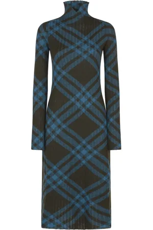 Burberry Dames, Jurken, Veelkleurig, Maat: M Wol