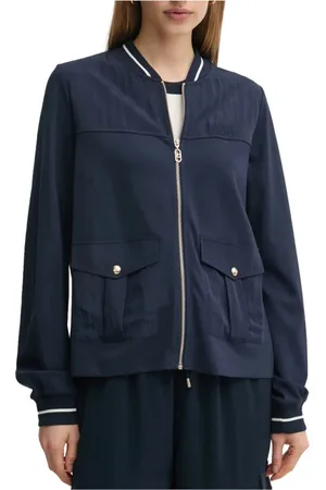 Liu Jo Dames, Jassen, Blauw, Maat: M Katoen