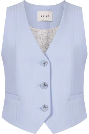 Aaiko Dames, Jassen, Blauw, Maat: L Poliester