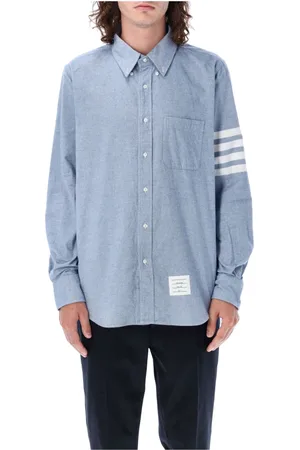 Thom Browne Heren, Overhemden, Blauw, Maat: L Katoen