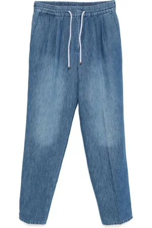 Brunello Cucinelli Heren, Jeans, Blauw, Maat: M Katoen